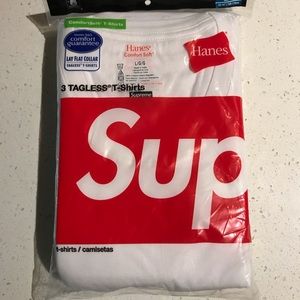 SUPREME WHITE T SHIRTS